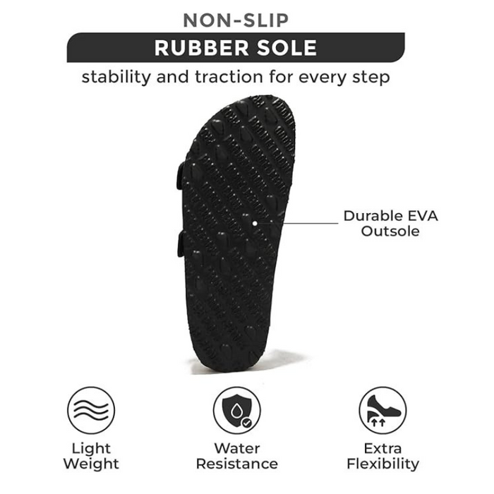 Leather Flat Sandals With Flat Sole For Natural Movement