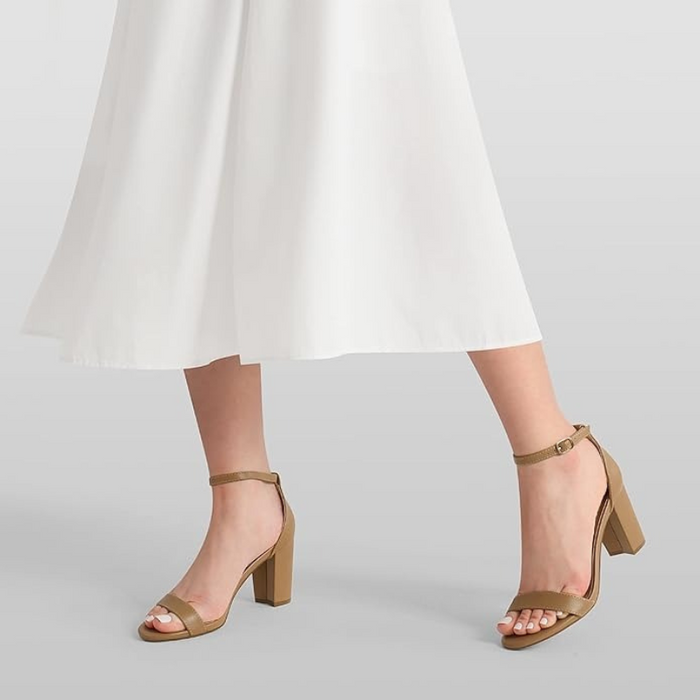 Adjustable Strap Block Sandals With Open Toe Design - My Beach Shoes