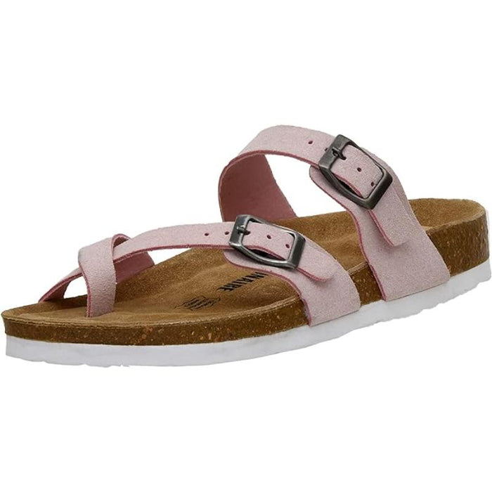 Women Comfort Sandals With Double Buckle