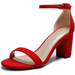 Adjustable Strap Block Sandals With Open Toe Design - My Beach Shoes
