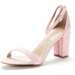 Adjustable Strap Block Sandals With Open Toe Design - My Beach Shoes
