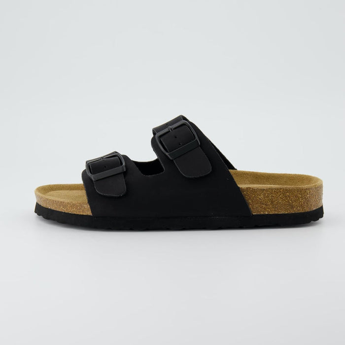 Adjustable Double-Strap Cork Footbed Sandals With Slip-Resistant