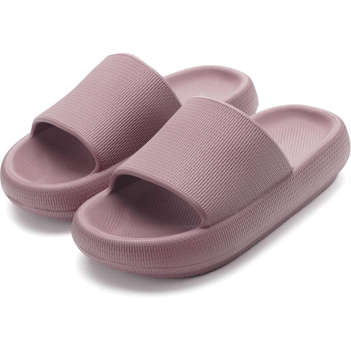 Plush Pillow Comfort Slides