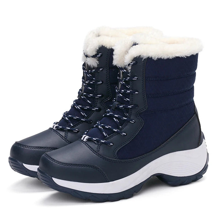 High Top Shoes With Fur Detailing