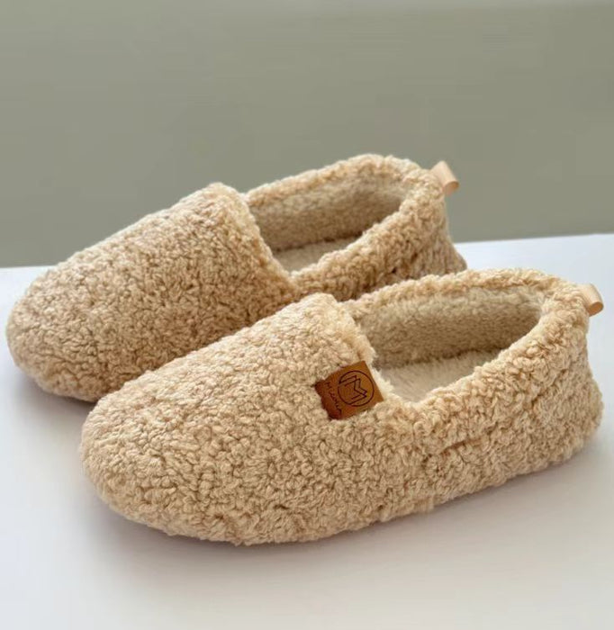 Solid Colored Comfy Plush Style Slippers