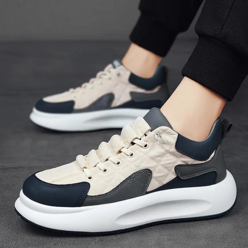 Quilted Lace Up Athletic Sneakers