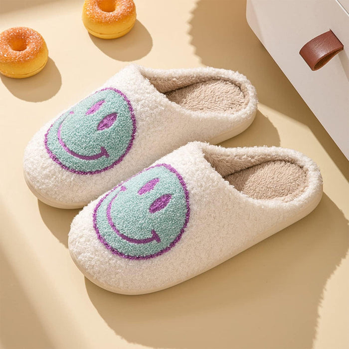 Cozy Smile Plush Slippers