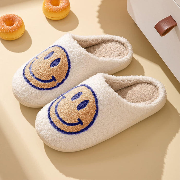 Cozy Smile Plush Slippers