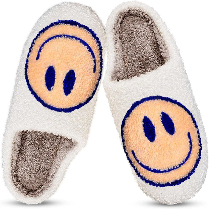 Cozy Smile Plush Slippers