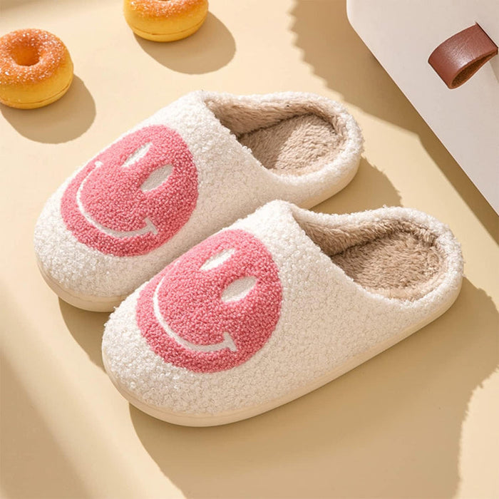 Cozy Smile Plush Slippers