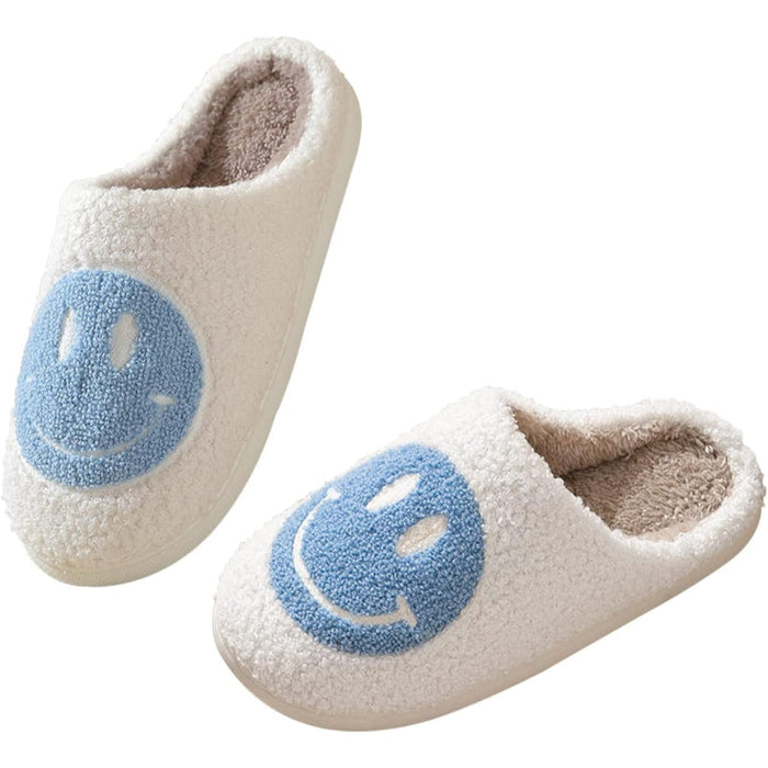 Cozy Smile Plush Slip On Slippers