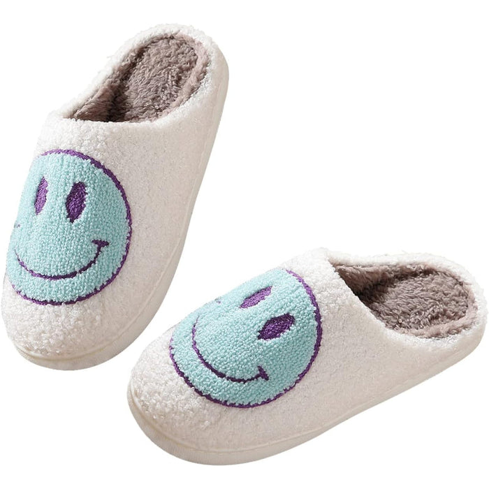 Cozy Smile Plush Slip On Slippers