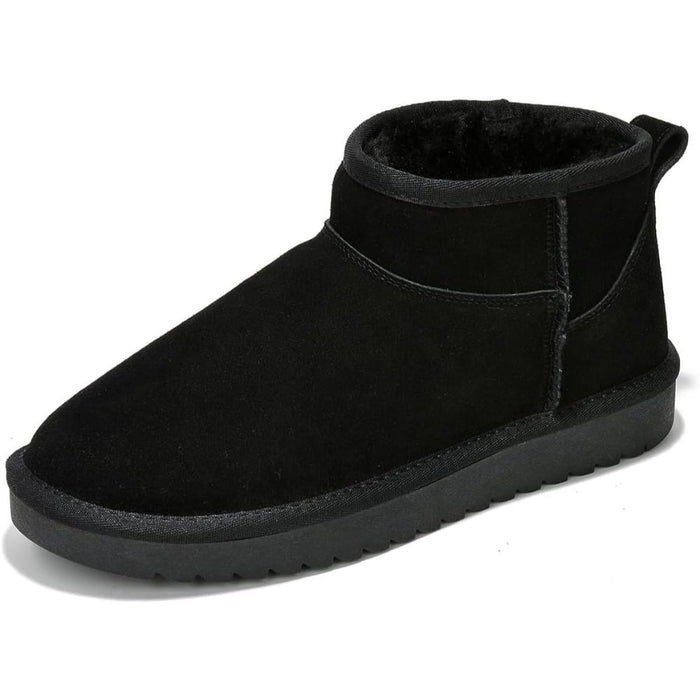 Cushioned Suede Platform Boots