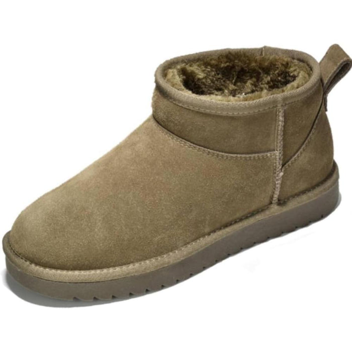 Cushioned Suede Platform Boots