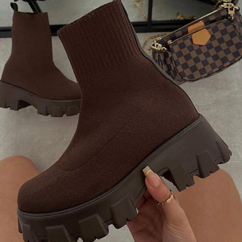 Winter Thick-soled Casual Short Boots