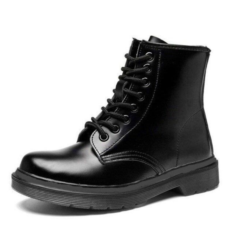 Leather Doc Ankle Boots