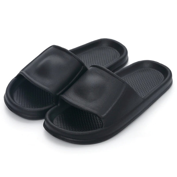 The Solid Cushion Slides – Mesh Beach Shoes