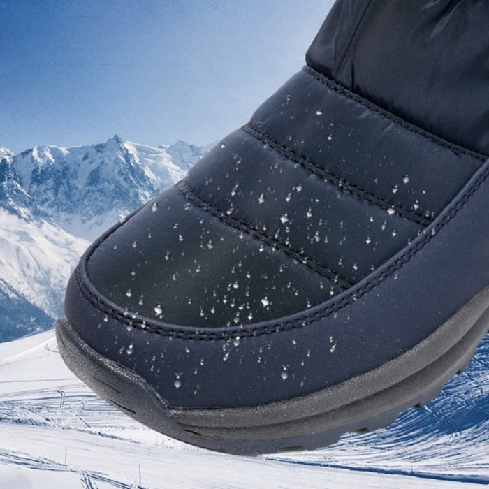 Black Waterproof Winter Non-Slip Warm Snow Boot