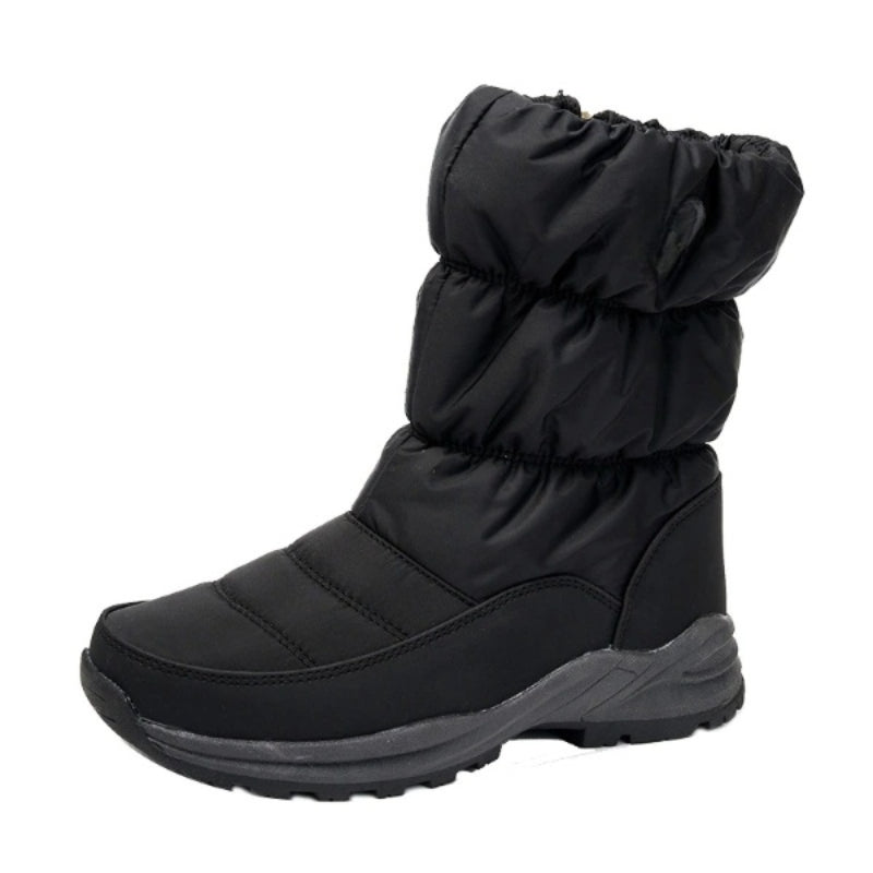 Black Waterproof Winter Non-Slip Warm Snow Boot