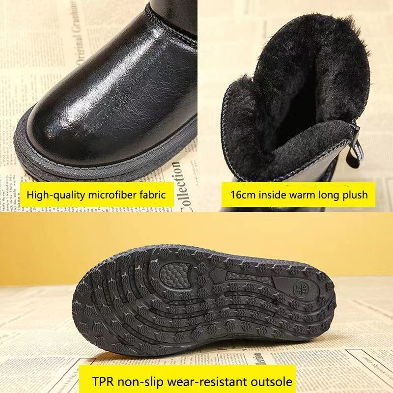 Stylish Velvet Thick Waterproof Shoes