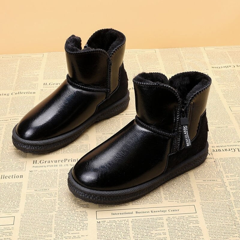 Stylish Velvet Thick Waterproof Shoes