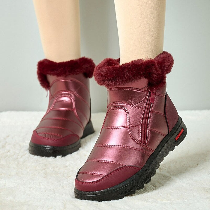 Fashionable Short Plush Cotton Shoes