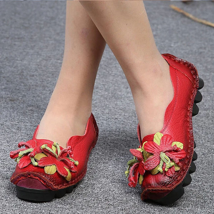 Handmade Flower Loafers