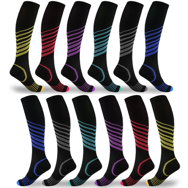 Compression Socks for Men & Women (6 Pack) – Mesh Beach Shoes